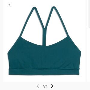 Lululemon Flow Y Bra Storm Teal